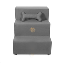 Ver imagem 4 de Escada Pet Escadinha Cachorro Gato Rampa Pet Ossinho Cinza Escuro