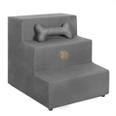 Ver imagem 2 de Escada Pet Escadinha Cachorro Gato Rampa Pet Ossinho Cinza Escuro