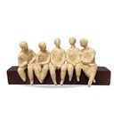 Ver imagem 1 de Escultura Decorativa Homens Sentados em Resina 38cm Tmn3041 Btc