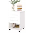 Ver imagem 2 de Mesa de Cabeceira (criado) Box com Rodizio Branco