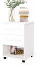 Ver imagem 2 de Mesa de Cabeceira (criado) Box com Rodizio Branco