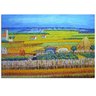 Quadro Pintura Tela ceifador campo trigo sol van gogh 5559: 120cm (A) x 180cm (L) - 1