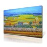 Quadro Pintura Tela ceifador campo trigo sol van gogh 5559: 120cm (A) x 180cm (L) - 2