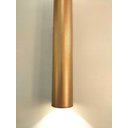 Ver imagem 2 de Pendente Tubo Cilíndrico 60cm Bancada Mesa Cozinha Gourmet MOON Dourado