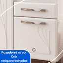 Ver imagem 5 de Balcão de Cozinha de Aço Gabinete para Pia 3 Portas 2 Gavetas 150cm Multimóveis Cr20355