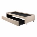 Ver imagem 3 de Bicama Solteiro Black Tie Maranello Suede Bege 99x199