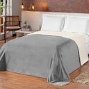 Ver imagem 1 de Cobertor Casal Dupla Face Sherpa Toque Lã de Ovelha Microfibra 1,80 x 2,20 - Cinza