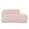 Sofá 3 Lugares Orgânico 180 Cm Morgan Bouclê Rosê D03 - D'rossi - 5