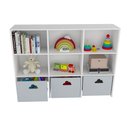 Ver imagem 4 de Estante de Nichos Nuvem Scott 170cm com Baús em MDF Woodcore