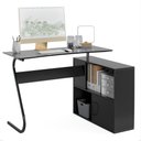 Ver imagem 1 de Escrivaninha Office em L Steel Preto – EJ Móveis
