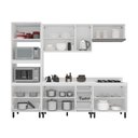 Ver imagem 2 de Cozinha Completa Amara 10 Portas 4 Gavetas com Vidro 40250783 Creme/branco - Politorno