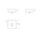 Ver imagem 4 de Cuba Sobrepor Quadrada Slim Cinza Antracite 40,0x40,0x13,5 Cm - Deca Deca Loucas
