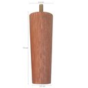 Ver imagem 3 de Conjunto 7 Pés Fixo para Cama Box Casal para Moveis Box Solteiro 13cm Dimader Mel