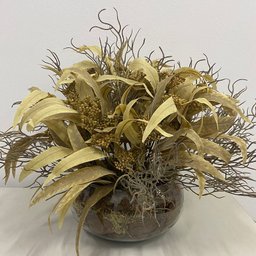 Arranjo Centro de Mesa Flores Secas Artificial Completo Clássico Decore Fácil Shop - 2