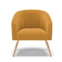 Ver imagem 3 de Poltrona Decorativa Pé Palito Natural Stella Bouclê Mostarda D03 - D'Rossi