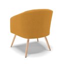 Ver imagem 4 de Poltrona Decorativa Pé Palito Natural Stella Bouclê Mostarda D03 - D'Rossi