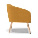 Ver imagem 2 de Poltrona Decorativa Pé Palito Natural Stella Bouclê Mostarda D03 - D'Rossi