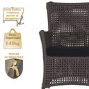 Ver imagem 4 de 2 Poltronas e 1 Mesa Igapó em Alumínio Pintura Fendi Corda Náutica Estofado 12