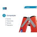 Ver imagem 4 de Escada em Fibra Tesoura Dupla 7 Degraus 2,10m WBertolo