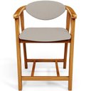 Ver imagem 3 de Kit 04 Banquetas Baixa para Cozinha Sala Jantar Bancada Cecília L02 Linho Bege - Lyam Decor