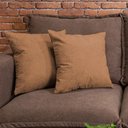 Ver imagem 4 de Kit 2 Capas de Almofadas Boucle Caramelo 45x45cm cama inbox