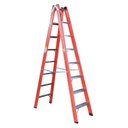 Ver imagem 1 de Escada em Fibra Tesoura Dupla 8 Degraus 2,40m WBertolo