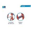 Ver imagem 2 de Escada em Fibra Tesoura Dupla 8 Degraus 2,40m WBertolo