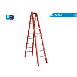 Escada em Fibra Tesoura Dupla 9 Degraus 2,70m WBertolo - 5