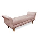 Ver imagem 1 de Recamier Olinda Veludo 160 cm Pés Chanfrado Castanhos - D’Rossi Rose