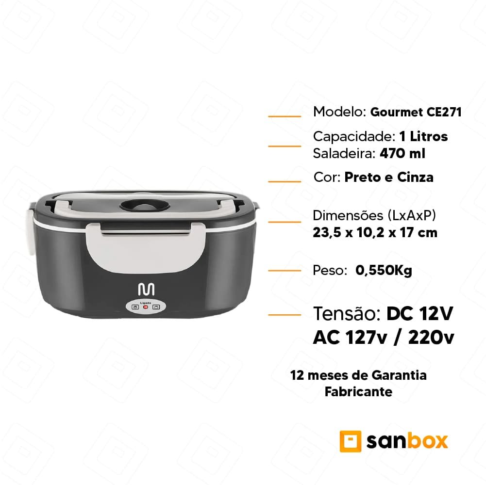 Marmita Eletrica Multi Gourmet Ce271 Trivolt com 1 Litro - 60w - 8