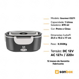 Marmita Eletrica Multi Gourmet Ce271 Trivolt com 1 Litro - 60w - 8