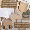 Ver imagem 4 de Kit Capas de Cadeira Jantar Lisa Ajustável C/ Elástico 06 Pçs - Moderna para Cozinha Malha Gel
