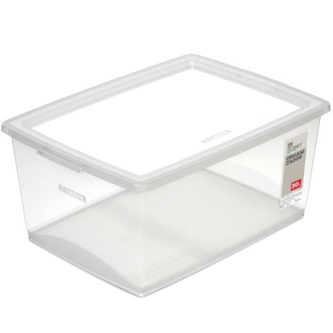 Organizador com Tampa Natural de 30 Litros - Or80700 - Ordene