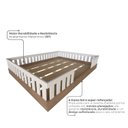 Ver imagem 5 de Cama Infantil Montessoriana Casal Sol Marrom/Carvalho Mel/Branco
