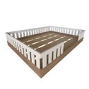 Ver imagem 2 de Cama Infantil Montessoriana Casal Sol Marrom/Carvalho Mel/Branco