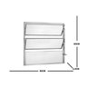 Janela de Alumínio Basculante 60x80cm 1 Secção 3 Básculas Ecosul Esquadrisul - 3