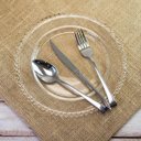 Ver imagem 2 de Jogo 8 Pratos Cristal Pearl 28cm Wolff Transparente Raso