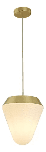 Pendente Hob Opalino/dourado (d)23cm (a)24cm 1xe27 Bulbo Max 60w Ip20