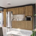 Ver imagem 1 de Cozinha Modulada Celeste Kappesberg 100% Mdf Nogueira 360cm