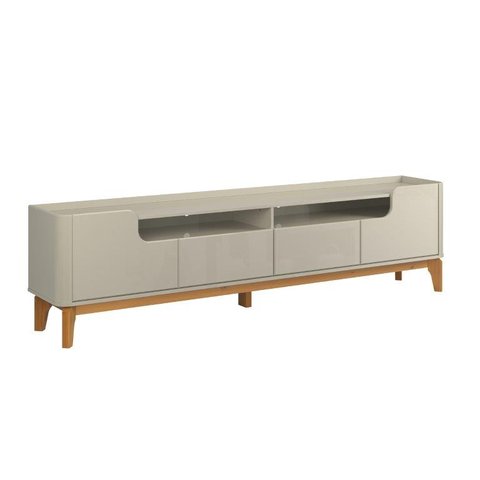 Painel Fl Estilo Retrô 2.20m para Tv até 75'' Cor Off White Pt