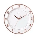 Ver imagem 1 de Relógio Silencioso Parede Rosê Musical Branco 35cm 6806-309