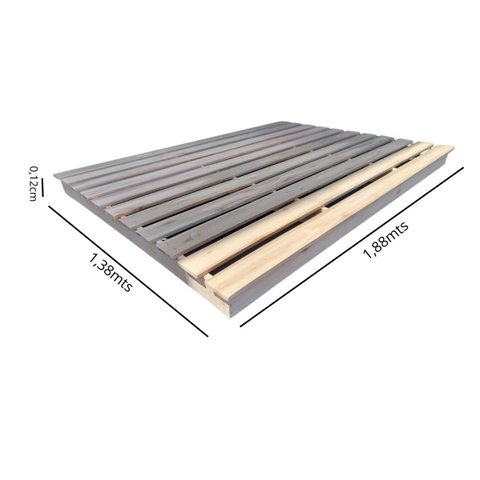 Cama Casal Montessoriana Penafort sem Pintura (crua)