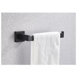 Kit Acessórios Banheiro Preto Inox 304 Escovado Luxo 4 Peças - 5