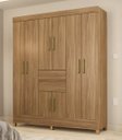 Ver imagem 1 de Guarda Roupa Roupeiro Solteiro 82060 08 Portas 02 Gavetas Munique Amendola Touch Demóbile