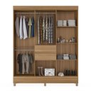 Ver imagem 3 de Guarda Roupa Roupeiro Solteiro 82060 08 Portas 02 Gavetas Munique Amendola Touch Demóbile