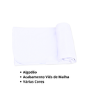 Ver imagem 4 de Manta Cueiro Bebê Malha com Viés 80x90cm: Branco