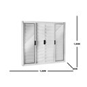 Ver imagem 3 de Janela de Alumínio Veneziana 100x120cm 6 Folhas Central Ecosul Esquadrisul