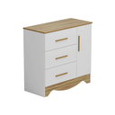 Ver imagem 2 de Cômoda Infantil Popy Retrô 1 Porta Lisa Plus Branco Amêndoa
