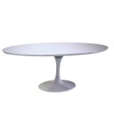 Ver imagem 1 de Mesa de Jantar Tulipa Saarinen Oval 120x80 Cm Branco Cor Branca