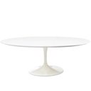 Ver imagem 2 de Mesa de Jantar Tulipa Saarinen Oval 120x80 Cm Branco Cor Branca